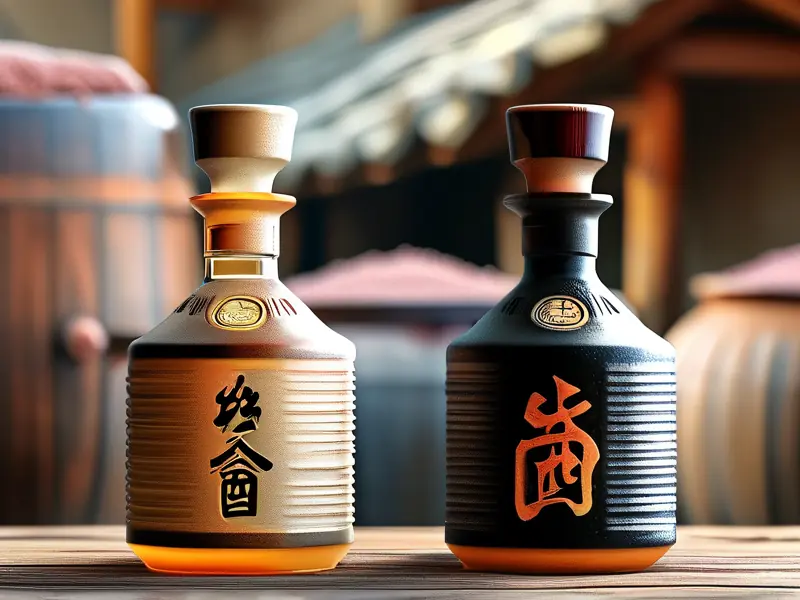 纯粮酒与勾兑酒对比鉴别图