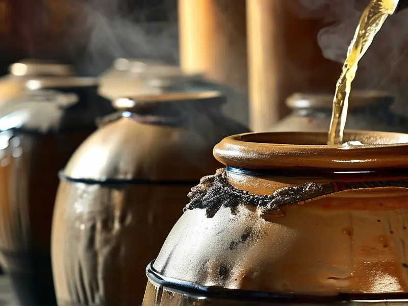 纯粮食白酒传统酿造过程实拍