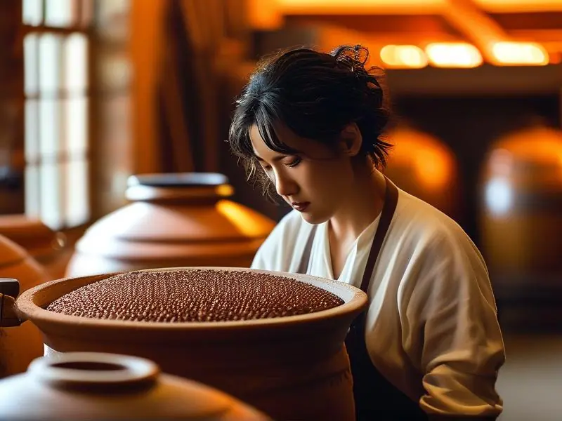 传统纯粮食酿酒过程实拍