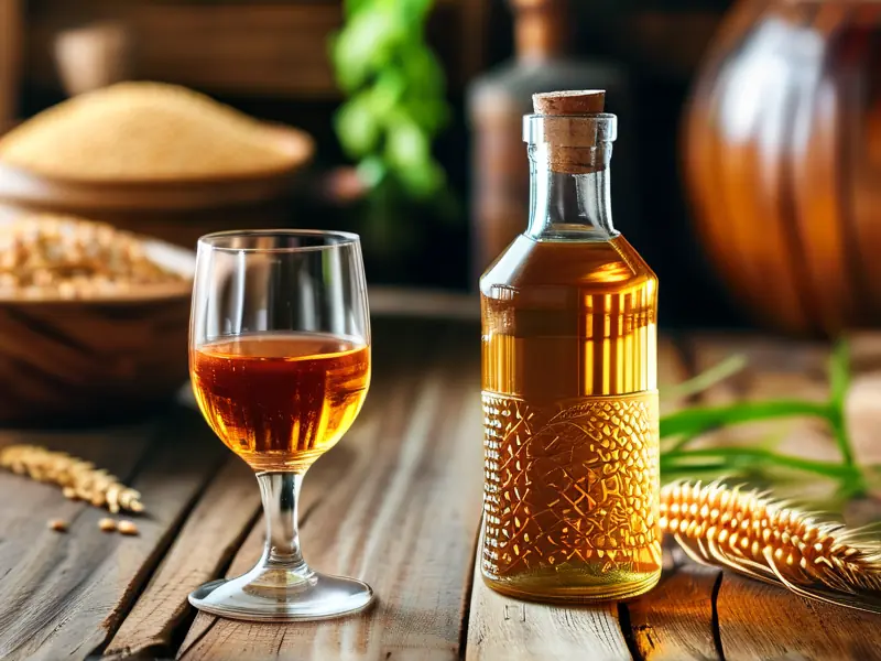 纯粮食酒与勾兑酒对比图