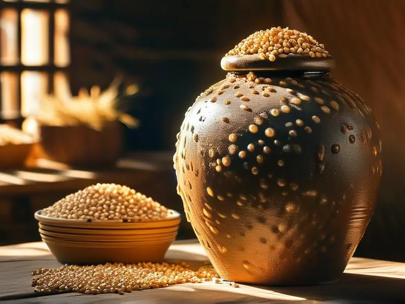 传统纯粮食酒发酵过程实拍图