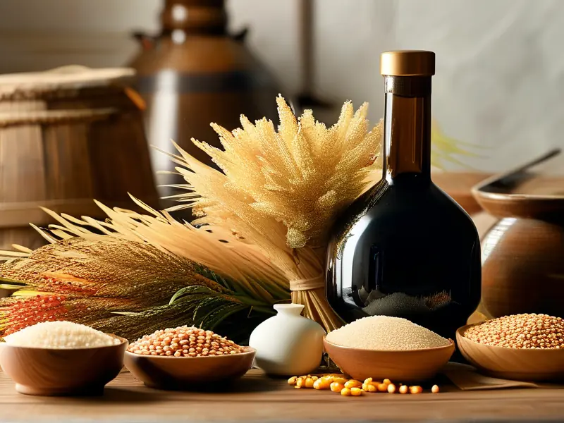 纯粮食酒配料展示