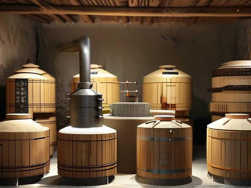 酿酒师使用大坤沙工艺酿制白酒