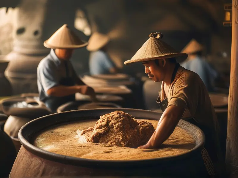 大曲浓香型白酒传统酿造过程