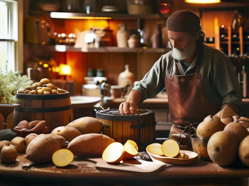 地瓜酒制作过程视频截图