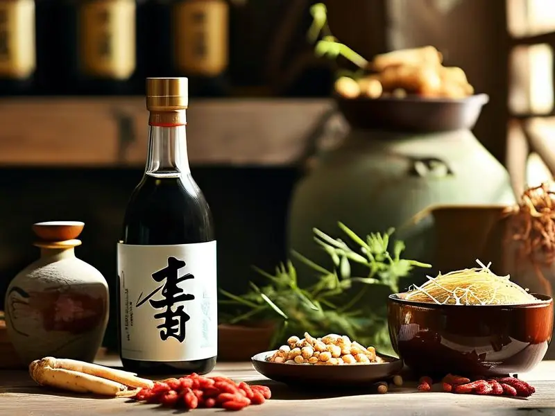 帝王回春酒原料与酿酒器具展示