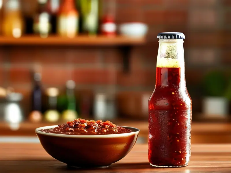 豆瓣酱与啤酒的完美搭配展示图