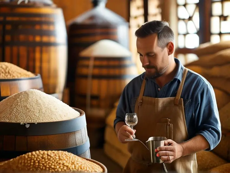 酿酒原料与成品酒比例示意图