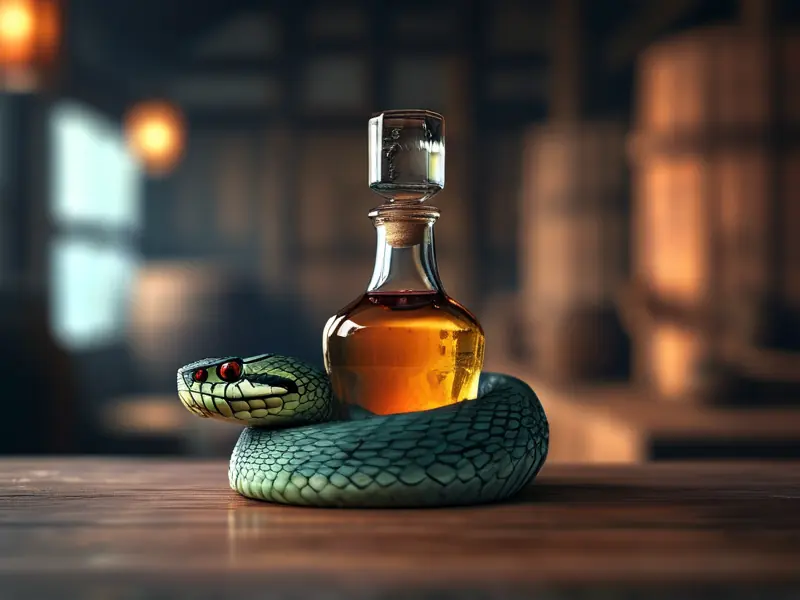 传统毒蛇酿酒工艺展示图