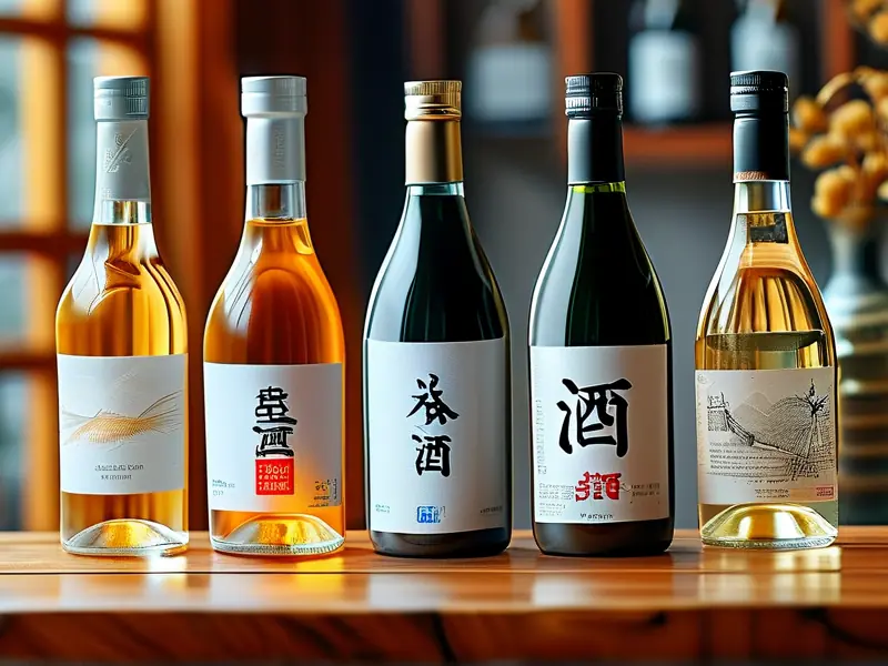 粮食酒与酒精酒对比图：色泽、酒花和标签差异
