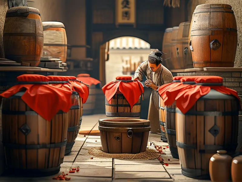 传统封坛酒仪式现场