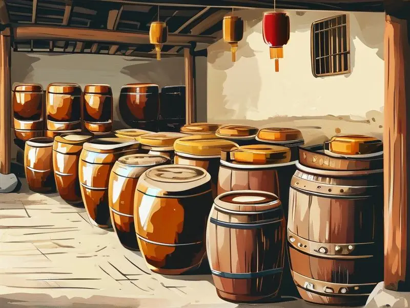 福建黄酒酿造过程展示