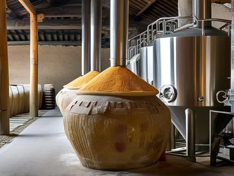 高粱酒酿造过程展示