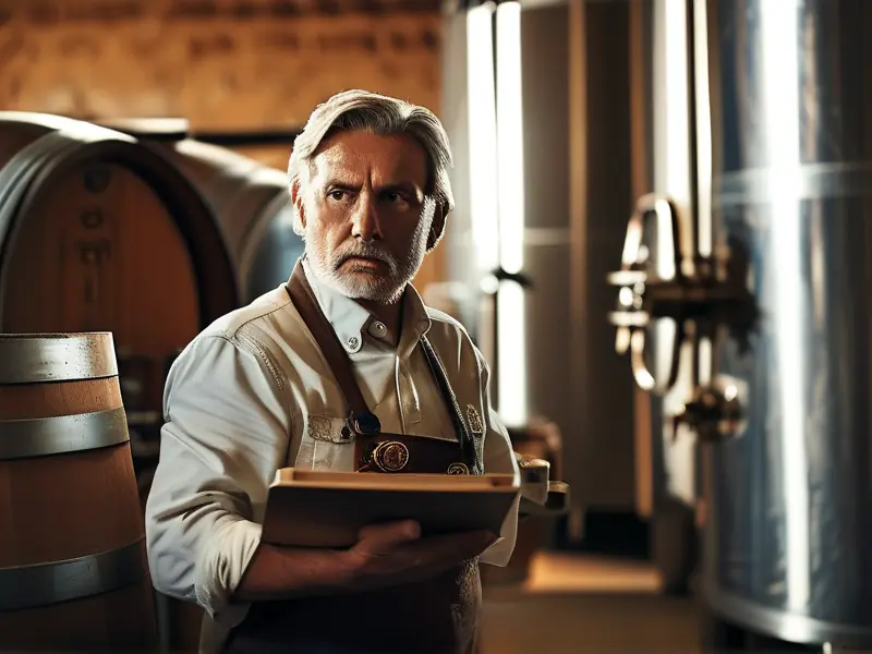 酿酒师检查白酒质量