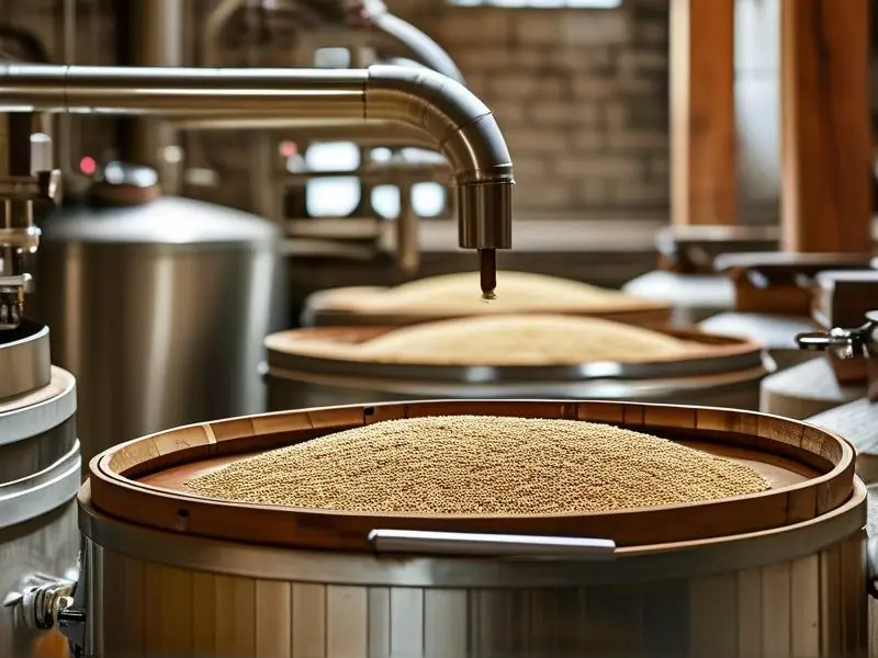 传统谷酒酿造过程展示