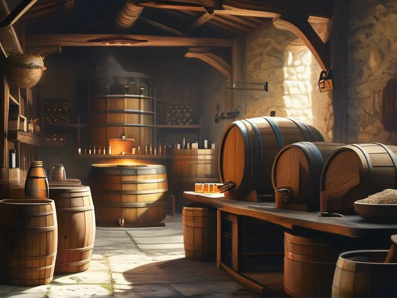 古老的酿酒技术场景展示