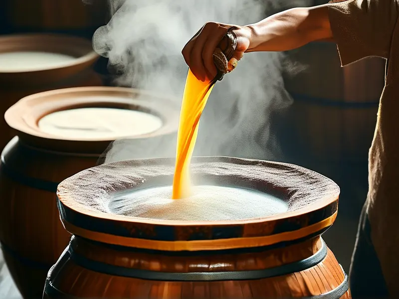 传统固态法酿酒工艺现场实拍