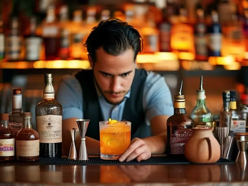 专业调酒师现场教学调酒技术