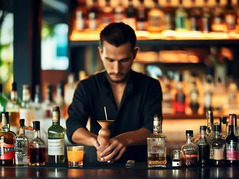 广东专业调酒师现场调制鸡尾酒