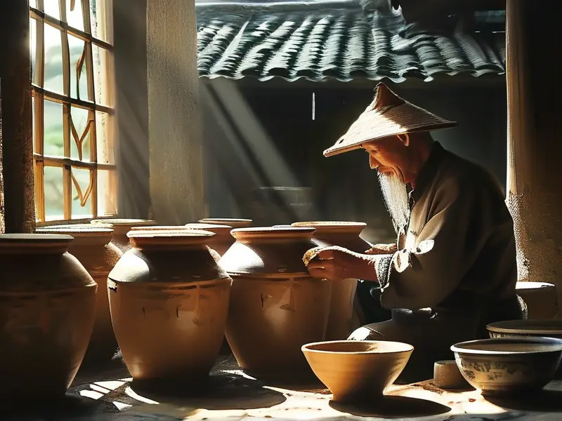 广西传统酿酒场景展示