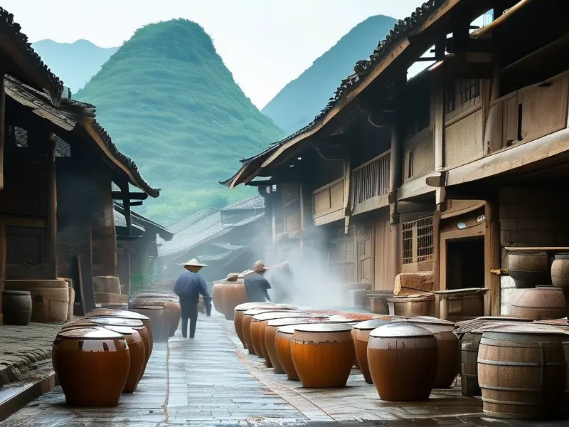 贵州酿酒集团传统酿酒车间