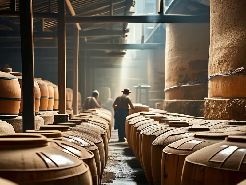 贵州酿酒庄有限公司的传统酿酒车间