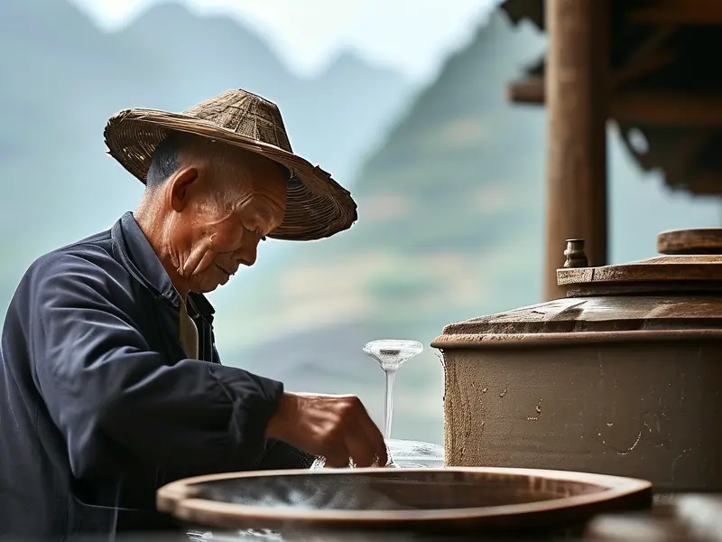 贵州传统自家酿酒工艺展示