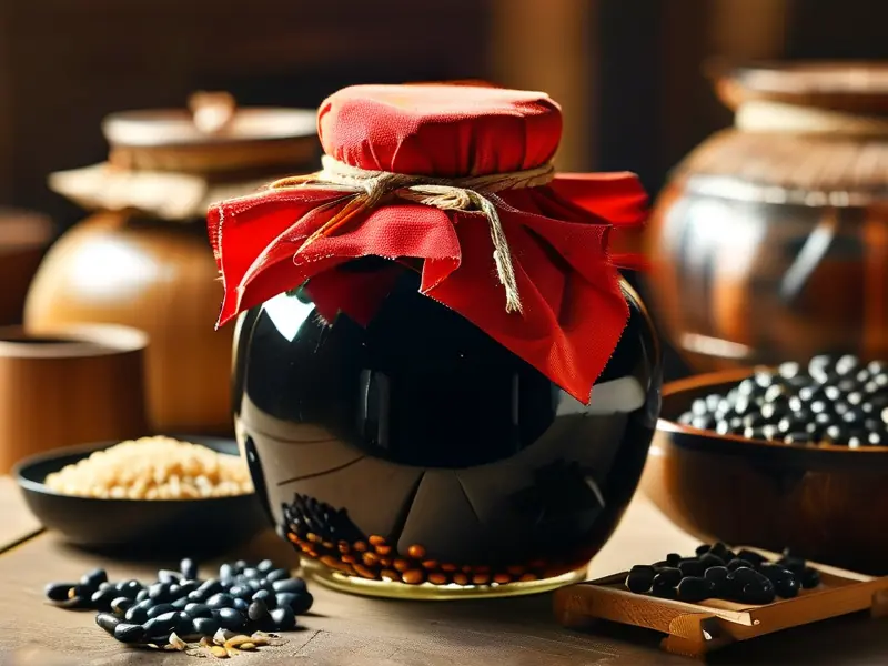 传统黑豆酒发酵过程