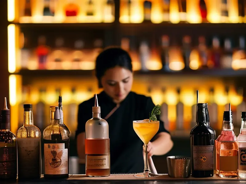 河南调酒培训学校专业调酒师调制鸡尾酒