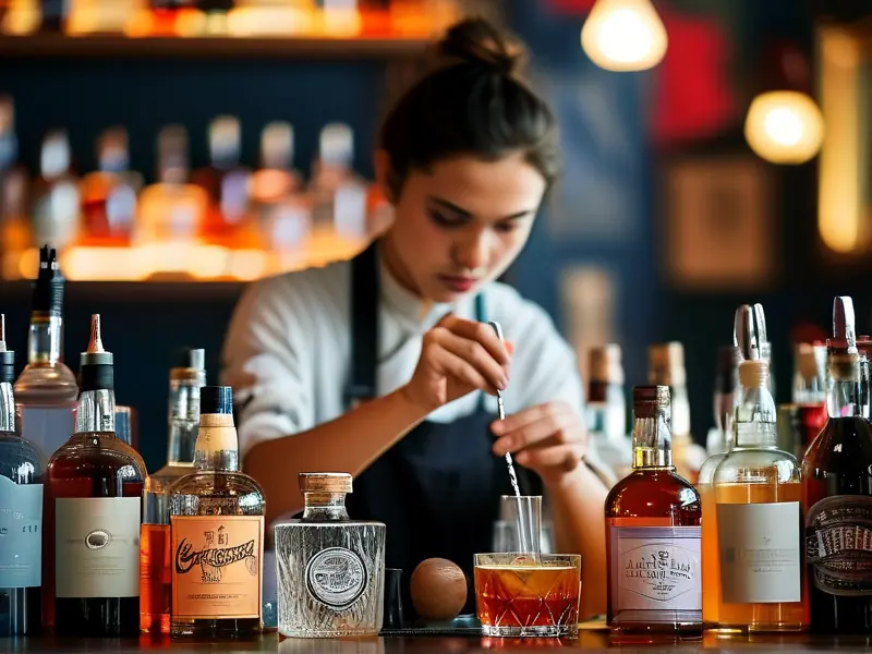 衡水调酒学校专业调酒师现场教学