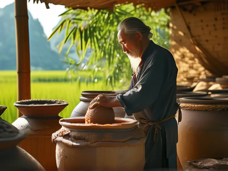 横州土酿酒传统酿造过程实拍