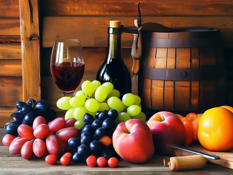 家庭自制红酒果酒的制作过程展示