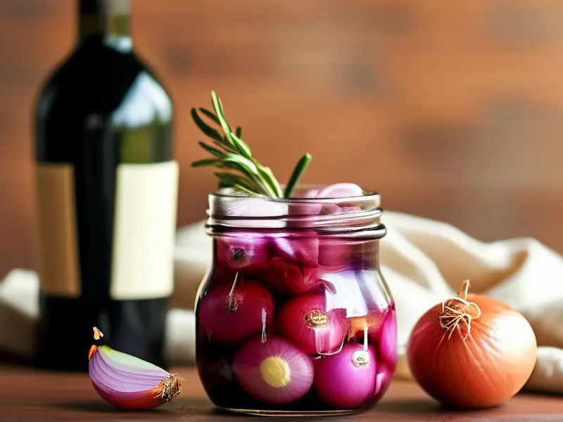 红酒泡洋葱制作过程实拍图