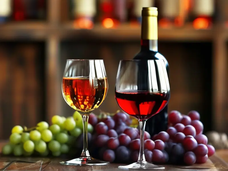 红酒勾兑酒和酿造酒对比图