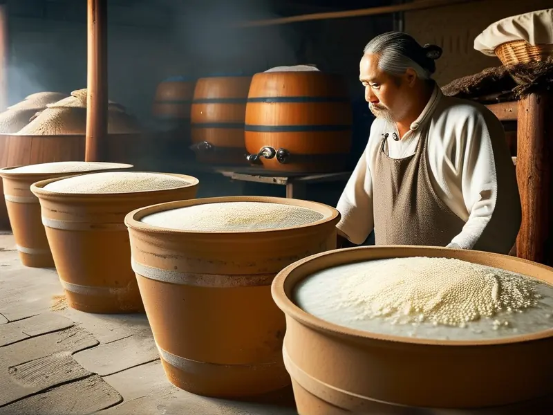 黄酒与白酒酿造过程对比实景图