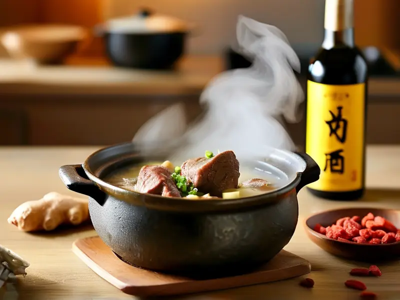 黄酒煮羊肉成品图