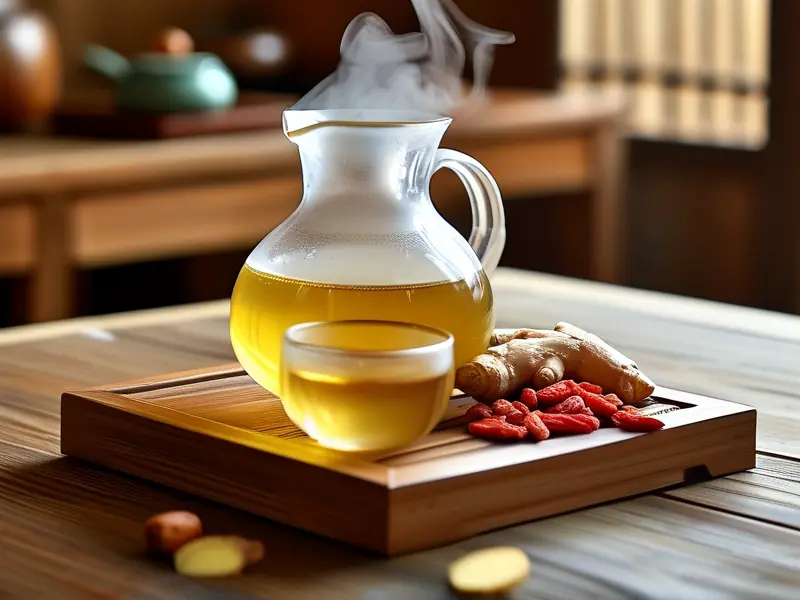 传统黄酒加热方法与配料展示