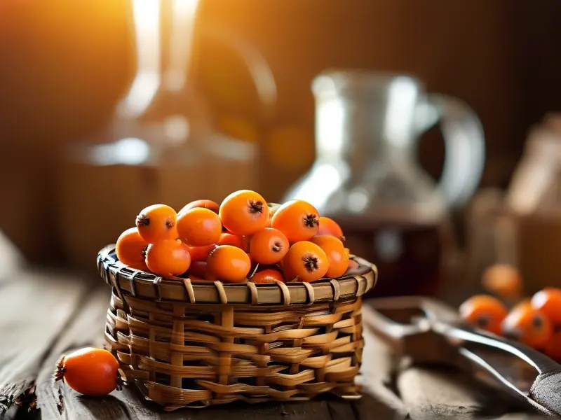 火棘酒制作原料与发酵过程实拍