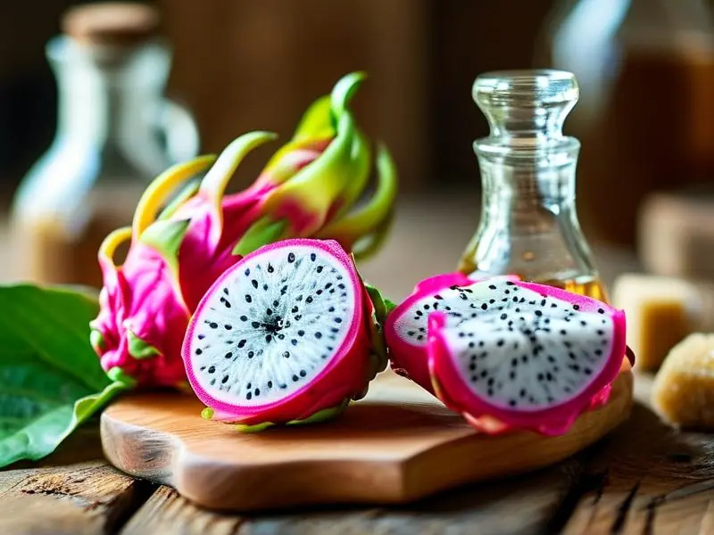 火龙果酒制作原料与工具展示