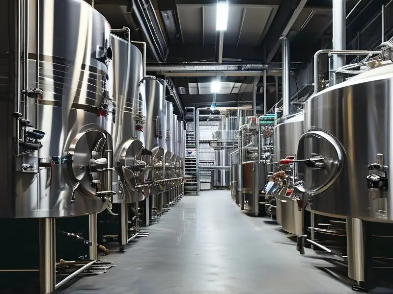 现代化机械化酿酒车间实景