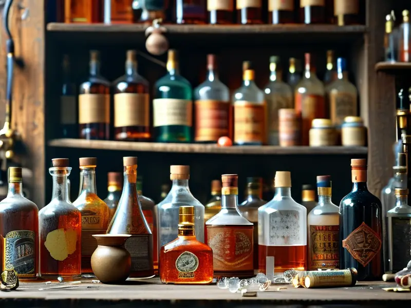 假白酒制作过程示意图