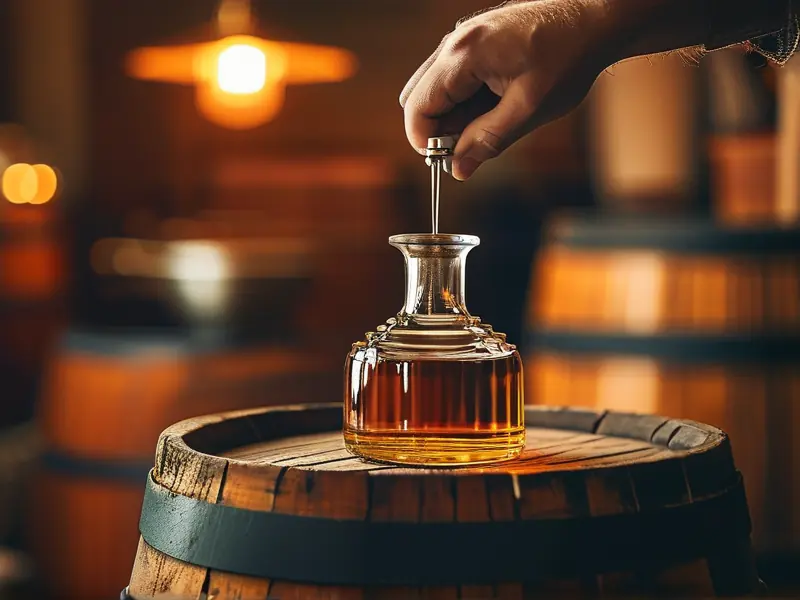 酿酒师测量家酿白酒度数