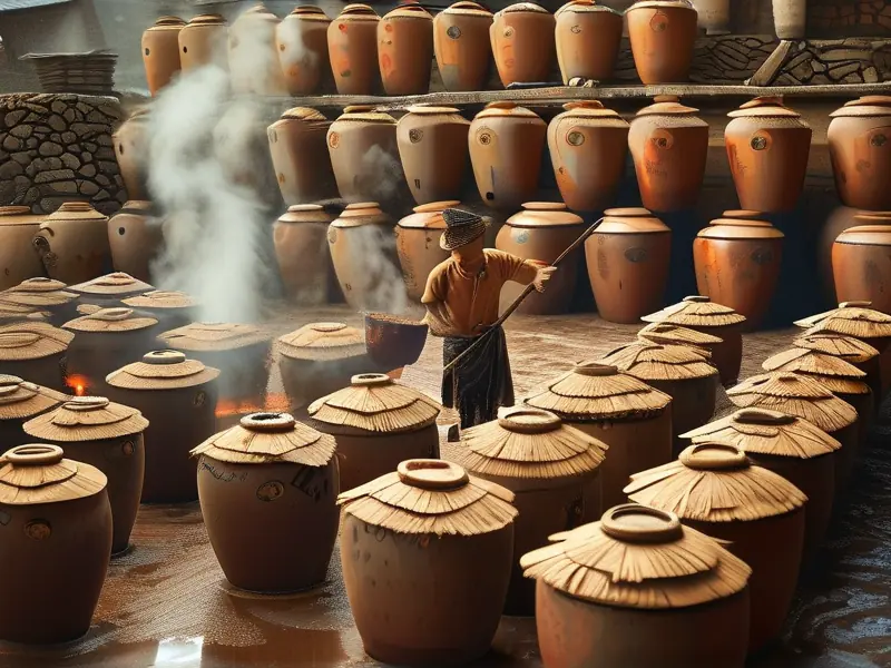 酱香型白酒传统酿造工艺现场