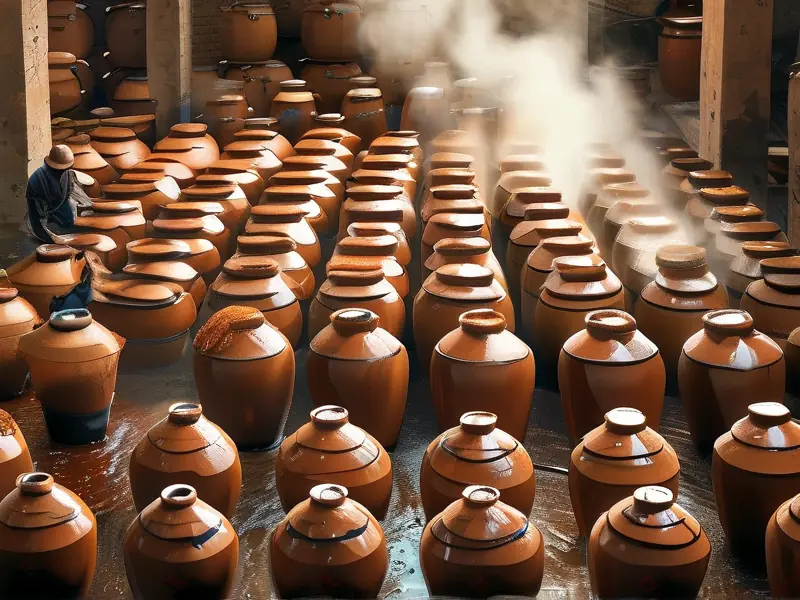 传统酱酒酿造工艺现场展示