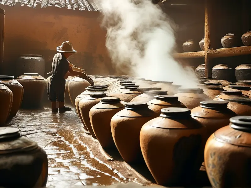 酱香白酒传统酿造工艺现场实拍