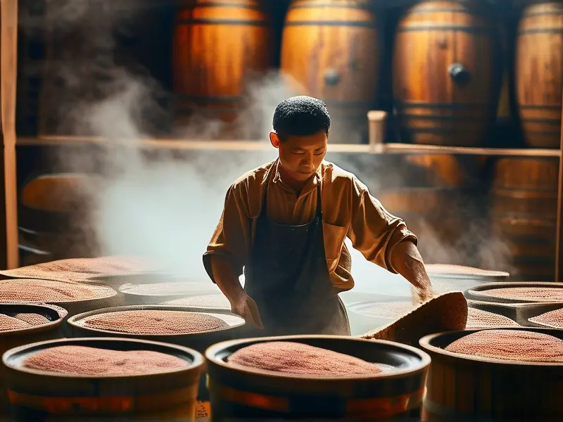 酱香型白酒传统酿造工艺现场展示