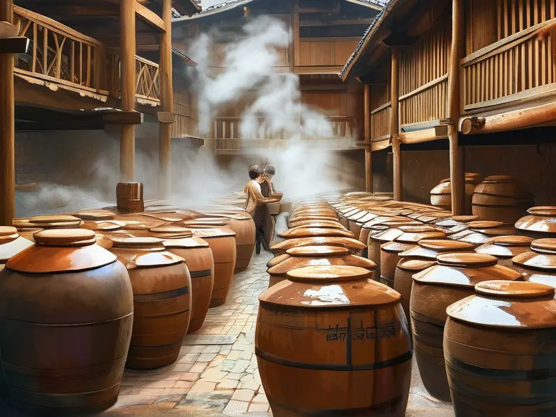 酱香型白酒传统酿造工艺实景展示