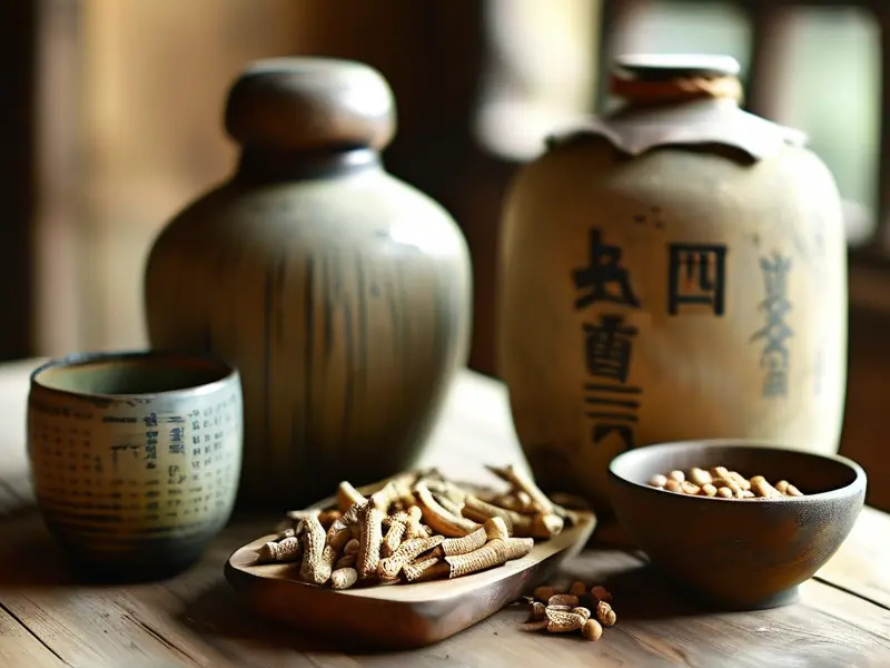 健脾壮腰酒所需中药材及酿酒工具展示