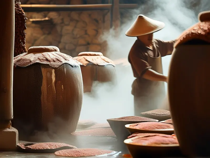 酱香型白酒传统酿造工艺现场展示