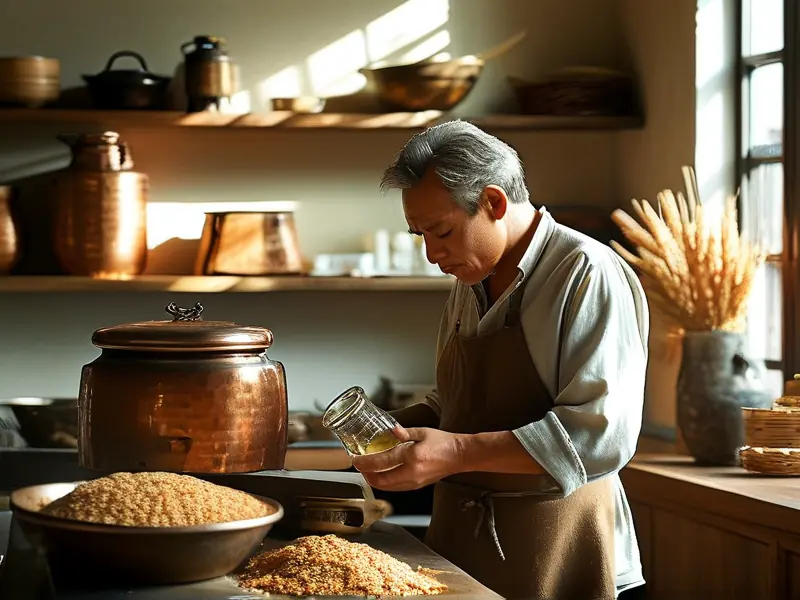 家庭白酒制作关键步骤实拍：发酵与蒸馏设备展示